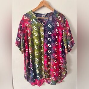 Multicolor Patterned Women’s Tunic/Shirt